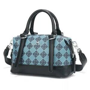New Blue Square Pillow Bag – Trendy Letter Print Crossbody Handbag